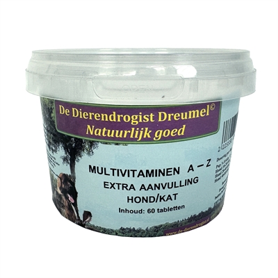 DIERENDROGIST MULTIVITAMINE A-Z 60 TBL